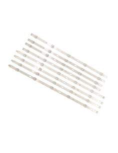 KIT TIRAS DE LED P/PANTALLA 55PULGADAS (4 IZQ. + 4 DER.)...