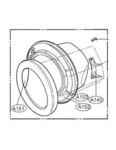 PUERTA DE LAVADORA LG ADC72912401