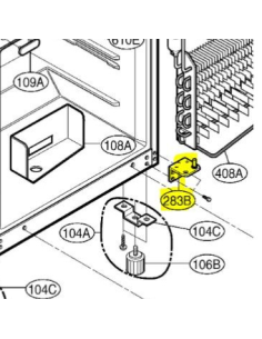 Bisagra para frigorífico LG MEF61942202