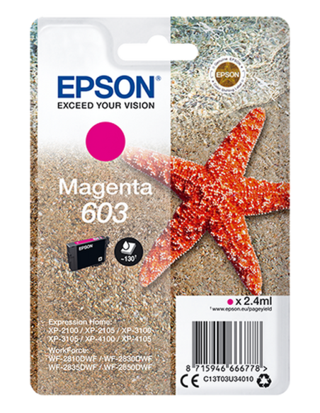 CARTUCHO DE TINTA EPSON MAGENTA 603