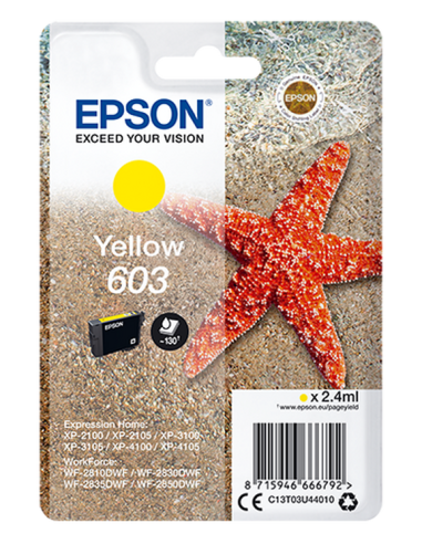 CARTUCHO DE TINTA EPSON AMARILLO 603