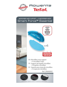 SOPORTE DE TOALLITA + 4 TOALLITAS DE MICROFIBRA P/ROBOT...