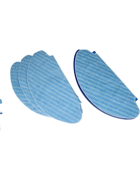 SOPORTE DE TOALLITA + 4 TOALLITAS DE MICROFIBRA P/ROBOT DE LIMPIEZA     ZR690002