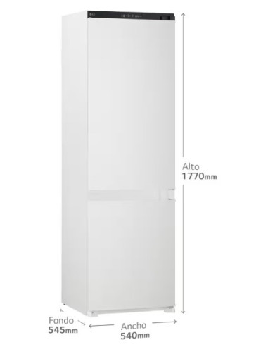 FRIGORÍFICO COMBI INTEGRABLE  LG GTFN256SER