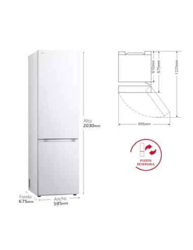 FRIGORÍFICO COMBI DOOR COOLING , 419L, SERIE 700