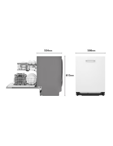 LAVAVAJILLAS INTEGRABLE LG DB242TX