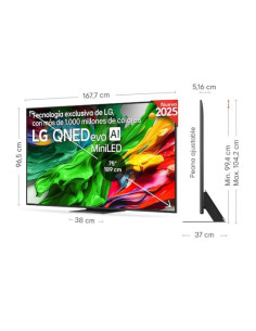 TELEVISIÓN LG QNED , 75" 4K 2025