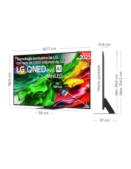 TELEVISIÓN LG QNED , 75" 4K 2025