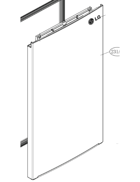 Puerta frigorífico LG ADD76195814