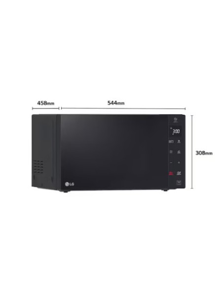 Microondas Grill Negro Smart Inverter 1200W de 32 litros LG MH7235GPS.BBKQEUS