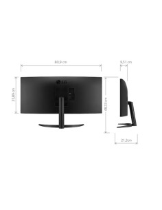 Monitor LG UltraWide 34'' curvo, VA, WQHD, 100 Hz, 21:9,...