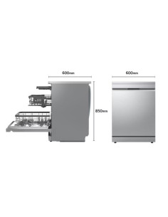 Lavavajillas LG QuadWashᵀᴹ Steam, Inox antihuellas, A,...