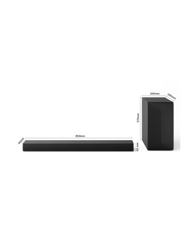 Barra de Sonido Inteligente LG S60T con 340W y...