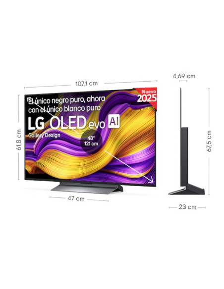 Smart TV LG OLED evo AI G5 48 pulgadas 4K 2025 LG OLED48G56LS.AEU