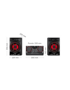 Altavoz gran potencia LG xboom La Bestia CK43N con 300W...