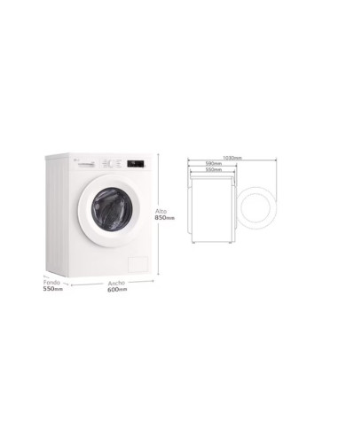 Lavasecadora Inverter | LG W4X1085NWH, Direct...