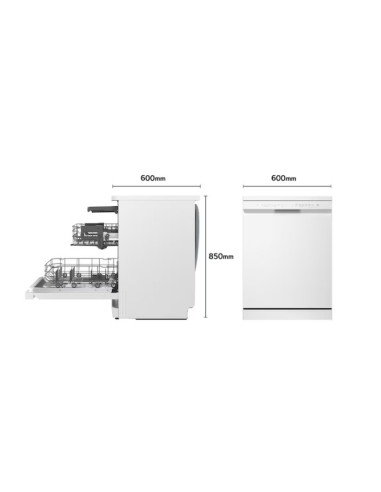 Lavavajillas LG QuadWashᵀᴹ, Blanco, A, con...