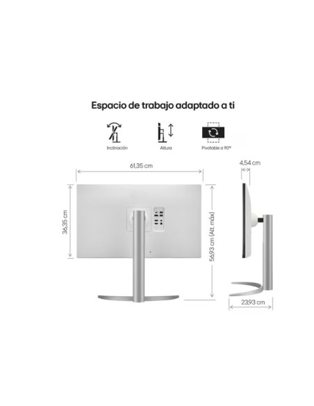 27" UHD 4K Monitor IPS con VESA DisplayHDR™ 400 27UP850K-W.AEU