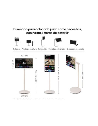 Smart TV Portátil LG StanbyME 2 de 27 pulgadas...
