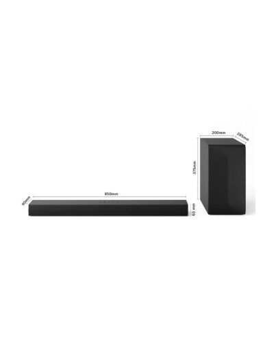 Barra de Sonido Inteligente LG S60T con 340W y...