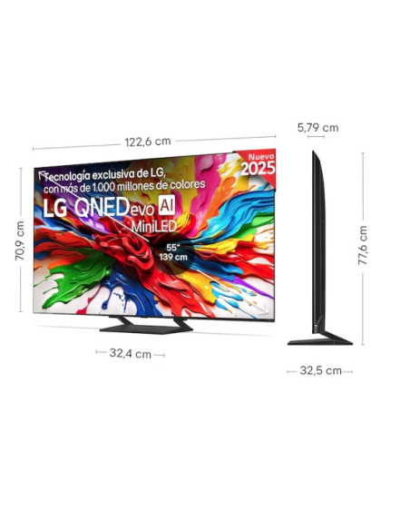 Smart TV LG QNED AI QNED82 86 pulgadas 4K 2025 86QNED82A6B.AEU