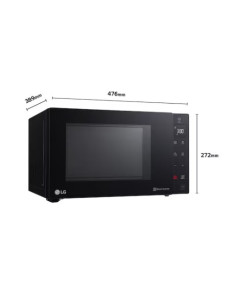 Microondas Grill Negro Inverter 1000W de 25 litros LG...