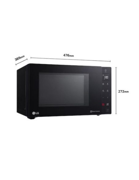 Microondas Grill Negro Inverter 1000W de 25 litros LG MH6535GIB.BBKQEUS
