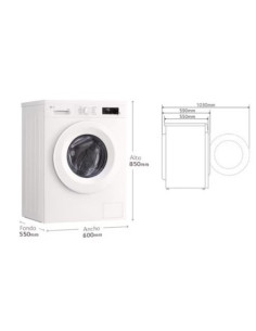 Lavasecadora Inverter | LG W4X1085NWH, Direct Drive,6...